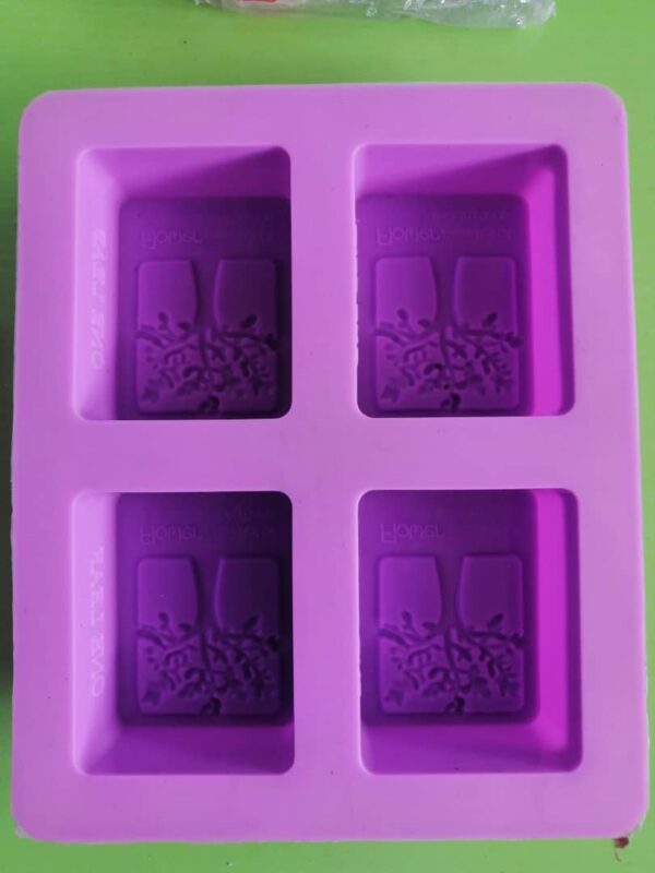 Four Cavity Flower Tree Silicone Mould